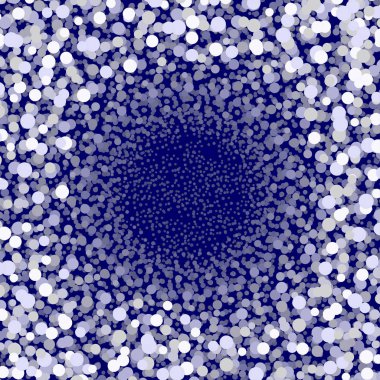 Daireler, farklı boyut ve derinlik ile arka plan. Kar ve kar fırtınası ya da su kabarcıkları ile bir kış zemin gibi görünüyor.