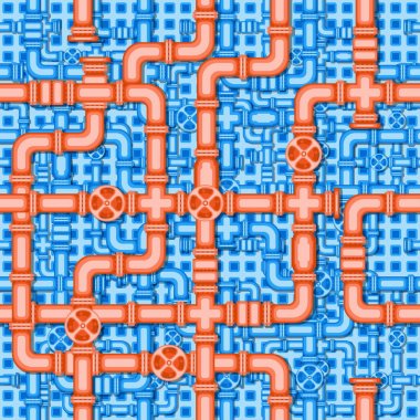 Subaplar, valf ve boru, bir arka plan ve başka amaçlar olarak kullanmak için tarama görüntü ile Seamless Modeli.