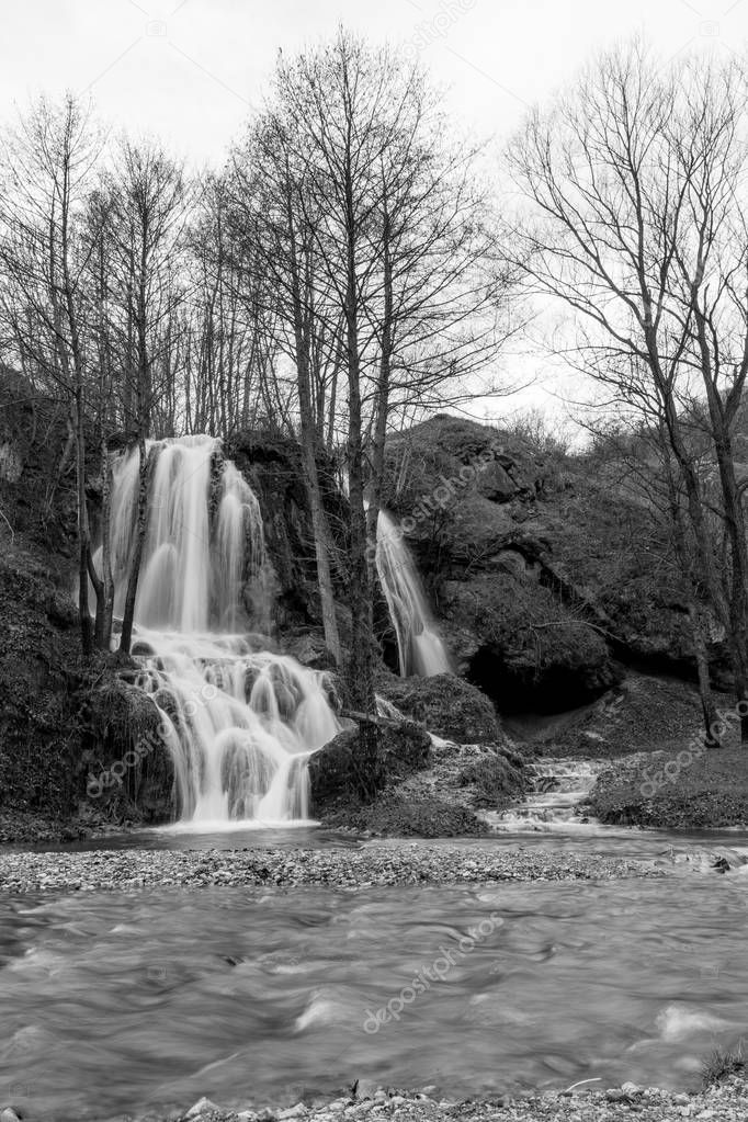 Serbian waterfall long time exposure