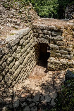 Arnavutluk 'taki Butrint Ulusal Parkı Arkeoloji Harabeleri