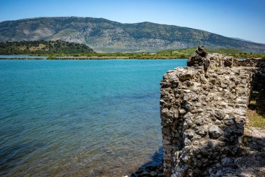 Butrint, Arnavutluk, bahar manzaralı park yeri