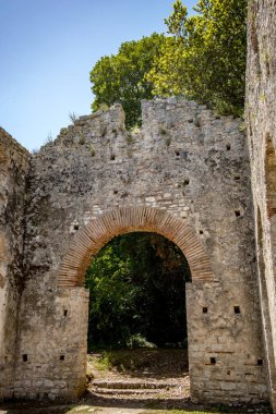 Arnavutluk 'taki Butrint Ulusal Parkı Arkeoloji Harabeleri