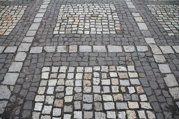 A textura de pedras de pedra de pavimentação . — Fotografia de Stock