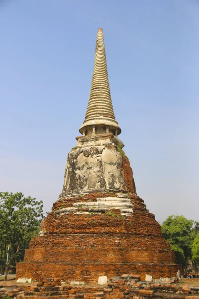 Wat Mahathat Budist tapınağı'nda stok fotoğraf antik Buda heykeli, — Stok fotoğraf