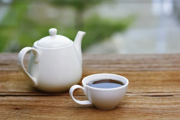 Stock Photo - heerlijk ontbijt met verse koffie, melk — Stockfoto