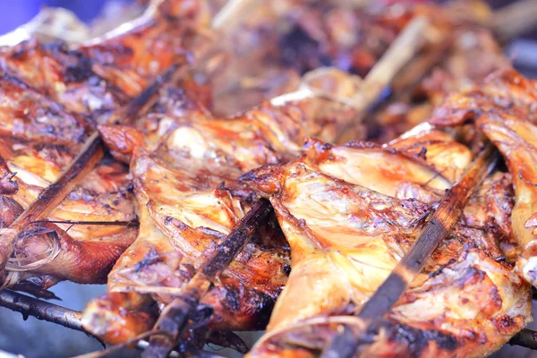 Stock Photo - Half grilled chicken closeup — Stock Photo, Image