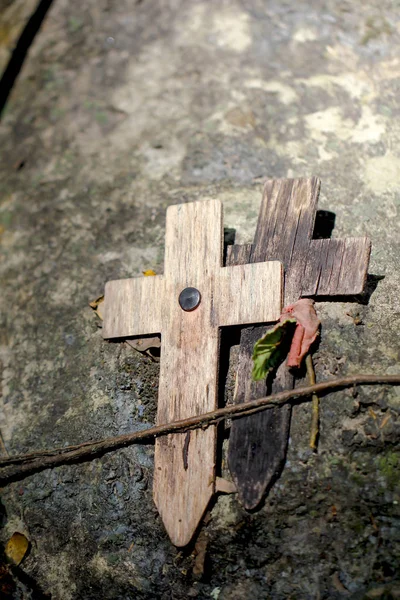 Foto D'archivio Cross memoriale al prigioniero di guerra al Passo Hellfire — Foto Stock