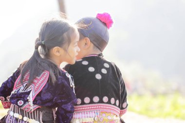 Chiang Mai, Tayland - 5 Kasım: Tanımlanamayan tepe tri portresi