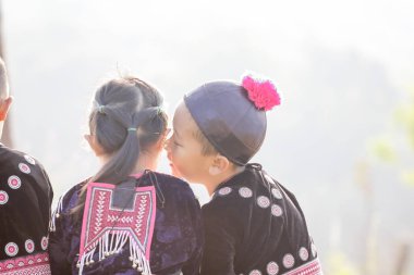 Chiang Mai, Tayland - 5 Kasım: Tanımlanamayan tepe tri portresi