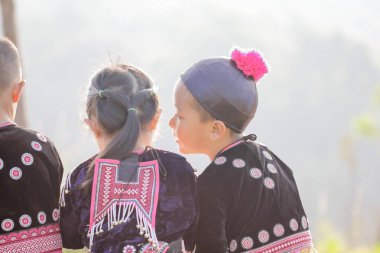 Chiang Mai, Tayland - 5 Kasım: Tanımlanamayan tepe tri portresi