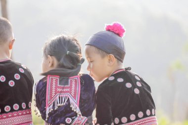 Chiang Mai, Tayland - 5 Kasım: Tanımlanamayan tepe tri portresi