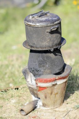 Kabile insanlar yemek Stil Açık