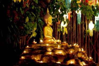 Chiang Mai, Tayland - 5 Kasım: yeni yıl festival, Budist keşiş f