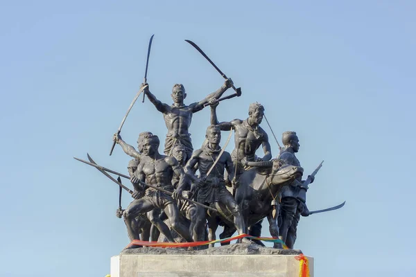 Monument till hjältar bang rachan. — Stockfoto