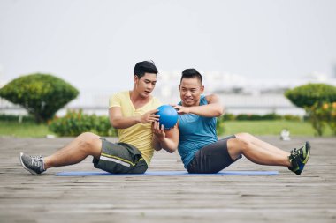 ortak abs egzersiz pratik sporcular