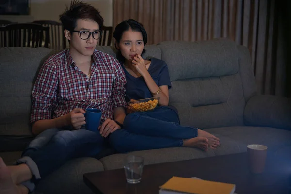 Couple Watching movie — Stock Photo, Image