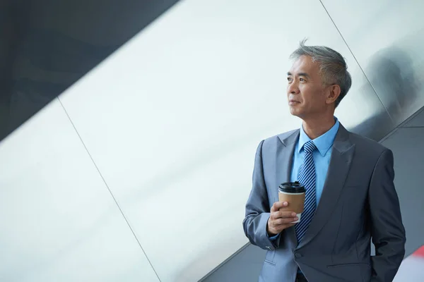 Vrolijke leeftijd ondernemer — Stockfoto