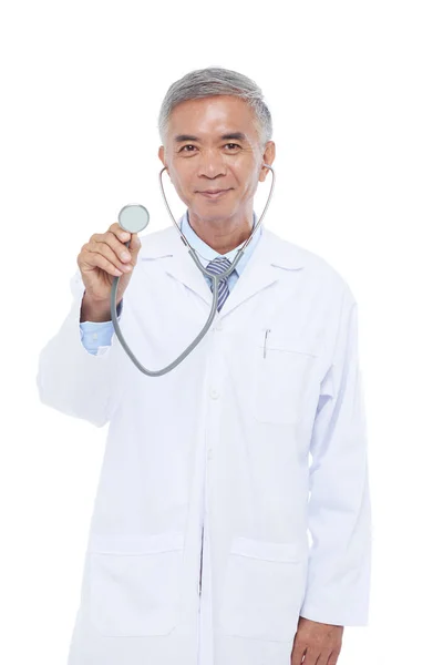 台湾医生用听诊器 — 图库照片