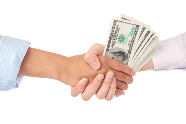 Hand Person Taking Money Deal — Stock Photo, Image