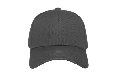 Beyaz arka plan üzerine açık görünüm beyzbol kap renk darkgrey yakın çekim
