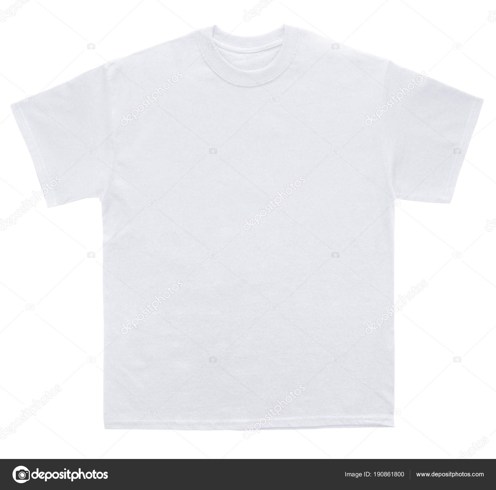 Blank Shirt Color White Template White Background Stock Photo by ©kustomer  190861800