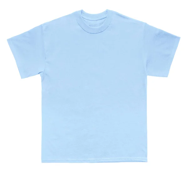 色光青テンプレート白地 シャツ空白 — ストック写真