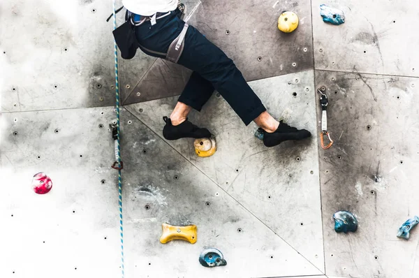 Primer Plano Asiático Macho Escalada —  Fotos de Stock