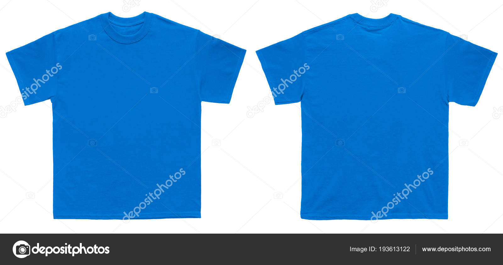 Download Images: royal blue t shirt template | Blank Shirt Color Royal Blue Template Front Back View ...