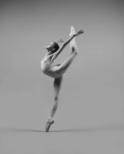 Ballerina Dansen Pointe Schoenen — Stockfoto