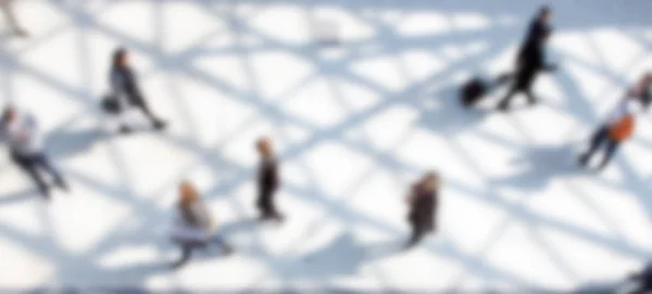 Caminata de viajeros, vista panorámica de un grupo de personas . —  Fotos de Stock