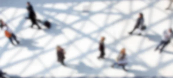 Caminata de viajeros, vista panorámica de un grupo de personas . —  Fotos de Stock