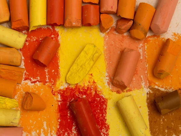 Colorful artistic crayons — Stock Photo, Image