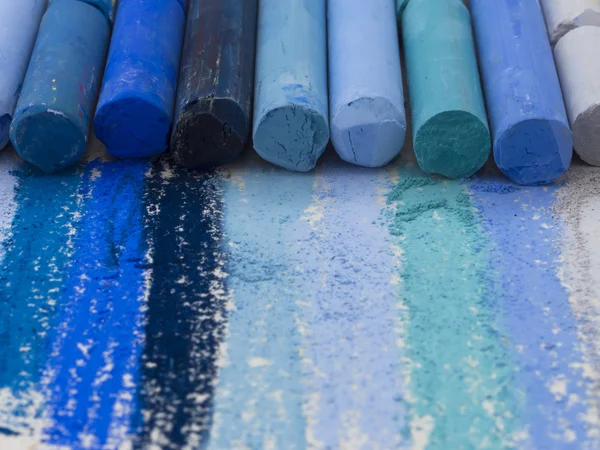 Blue artistic pastels — Stock Photo, Image