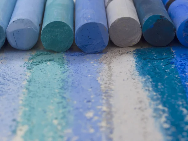 Blue artistic pastels — Stock Photo, Image