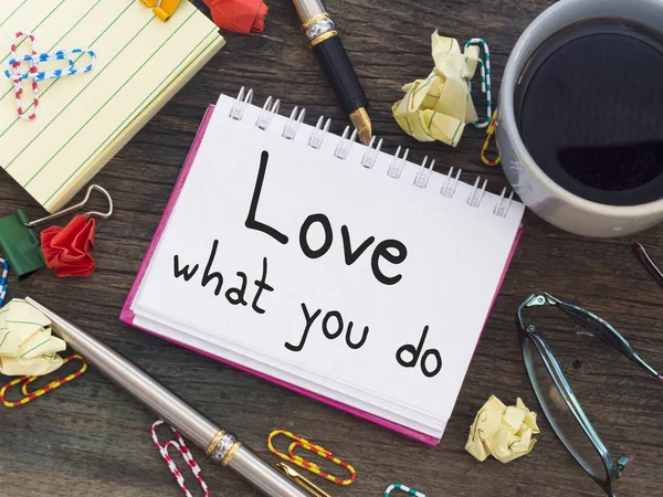 Amar o que você faz — Fotografia de Stock