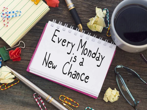 Every Monday is a New Chance — Stock Photo, Image