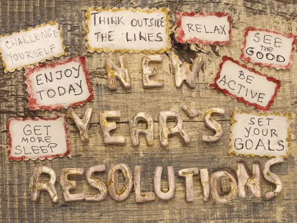 New Year's resoluties — Stockfoto