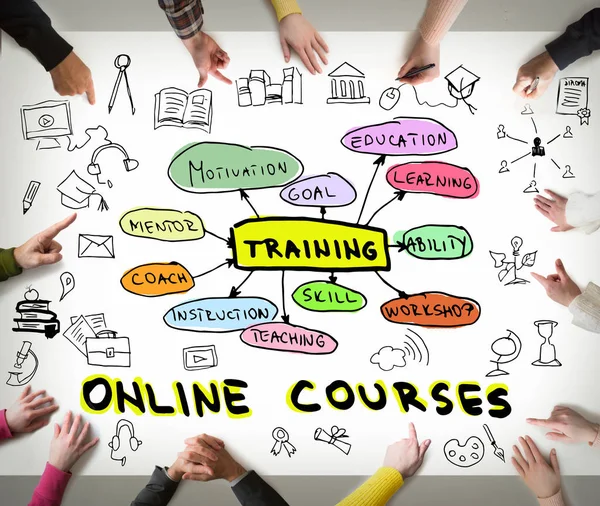 Conceito de treinamento online — Fotografia de Stock