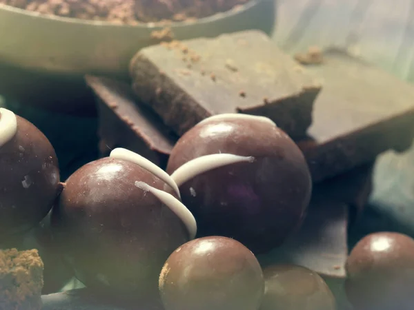 Γευστικές Μπάρες σοκολάτας — Φωτογραφία Αρχείου