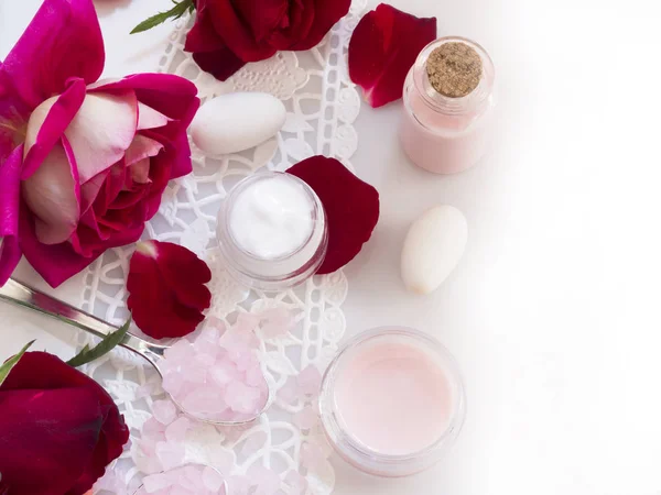 Rose cosmetics image — Stock Photo, Image