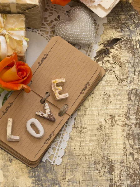 Escribir cartas de amor — Foto de Stock