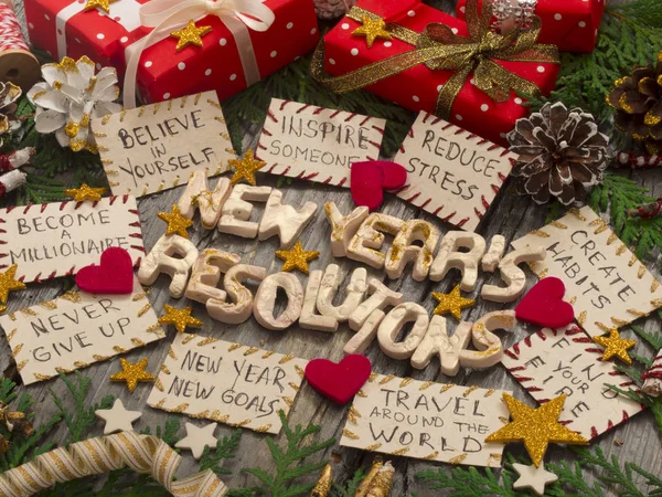 New Year's resoluties — Stockfoto