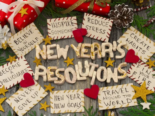 New Year's resoluties — Stockfoto