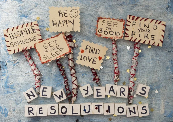 New Year's resoluties — Stockfoto