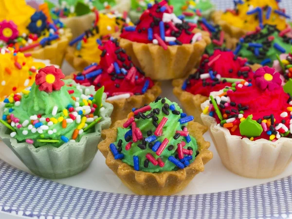 Vkusné Soubory Cookie Stůl — Stock fotografie