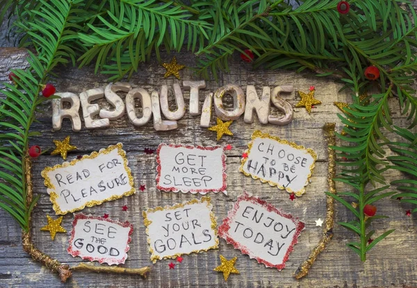 Resoluções Ano Novo — Fotografia de Stock