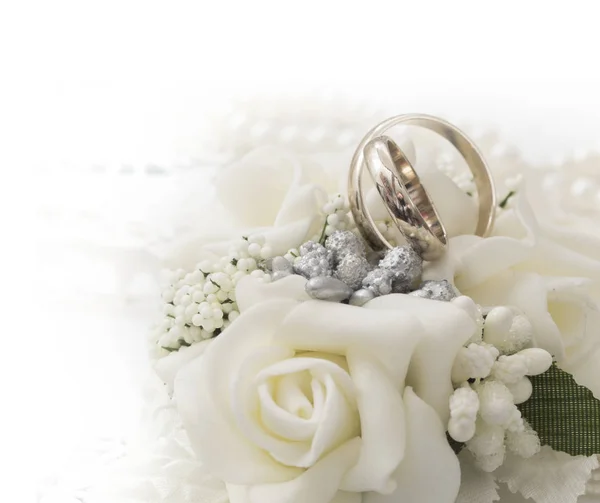 Anéis Casamento Dourados Conceito Amor — Fotografia de Stock