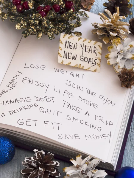 New Year Resolutions Holiday Decoration Royalty Free Stock Photos