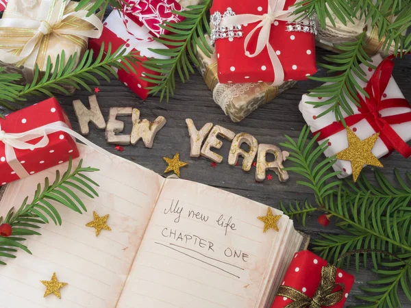 New Year Resolutions Holiday Decoration Stock Image