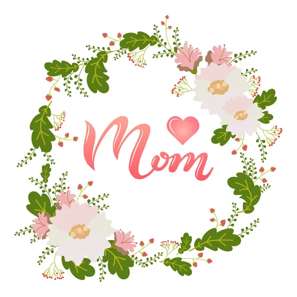 Muttertagsgrußkarte — Stockvektor